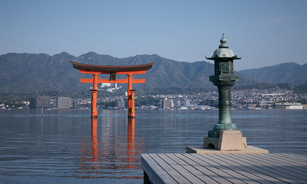 宮島の厳島神社の風景
